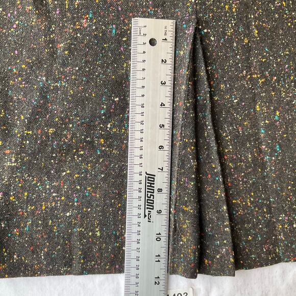 Snyder - Craft Women Below Knee Linen Pencil Skirt size M, Dark Gray & Colorful - Picture 10 of 10